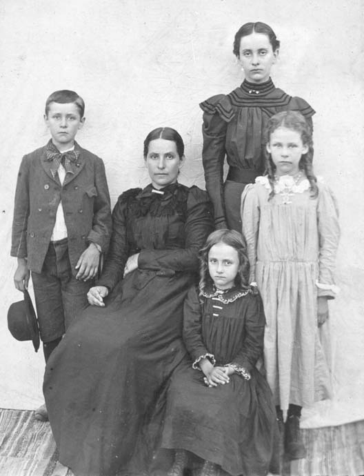 Katie Smith and her children